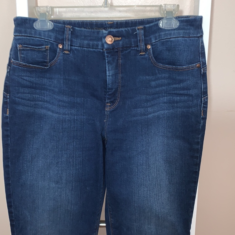 Chico’s So Lifting Dark Wash Straight Leg Jean - Picture 2 of 8
